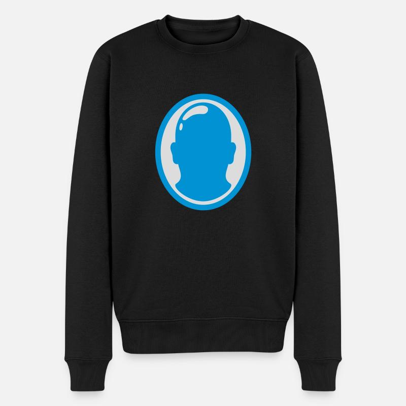 Conception du logo Bald Man - Pull Premium bio Homme - noir