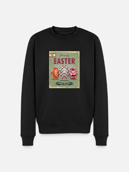 Happy Easter Amo - Men's Premium Organic Jumper - black