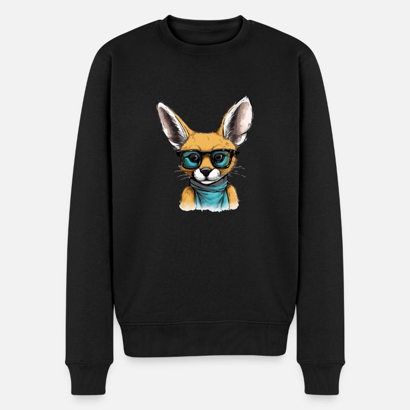 Roro le fennec - Pull Premium bio Homme - noir