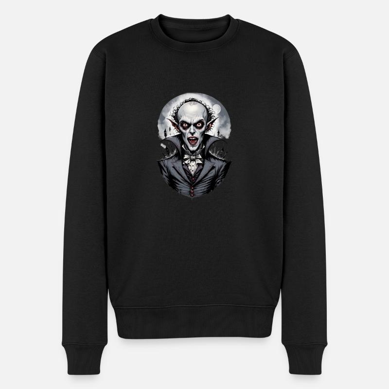 un vampire souriant 6 - Pull Premium bio Homme - noir