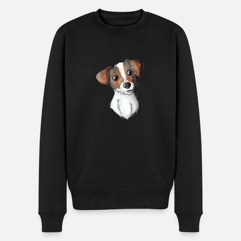 Patron Jack Russell - Pull Premium bio Homme - noir