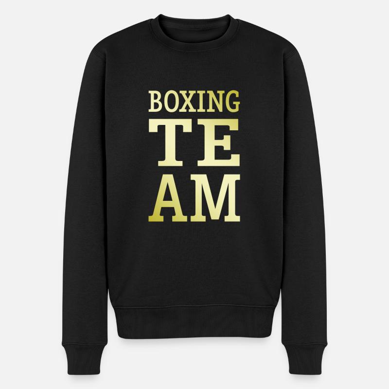 Boxing Team - Männer Premium Bio Pullover - Schwarz