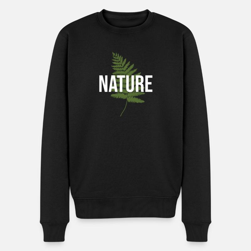Geschenkidee für Naturfan - Männer Premium Bio Pullover - Schwarz