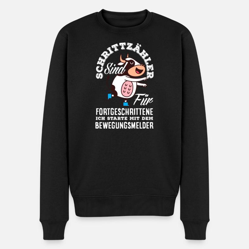 Podomètre? J’utilise le détecteur de mouvement - Pull Premium bio Homme - noir