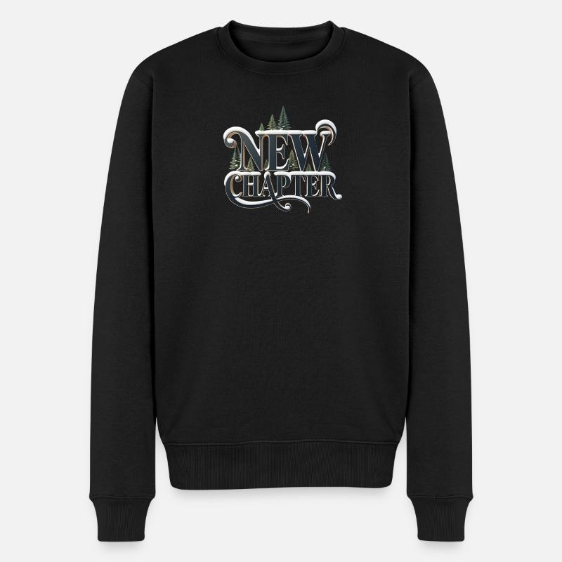 Nouveau chapitre : Forêt d’Hiver - Pull Premium bio Homme - noir