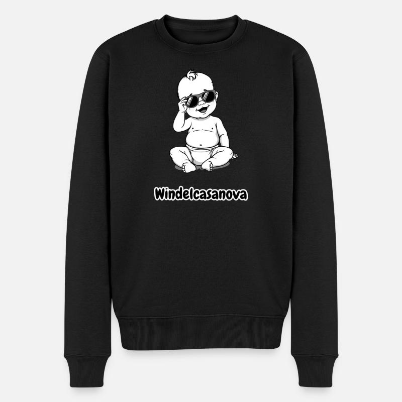 Casanova couche - Pull Premium bio Homme - noir