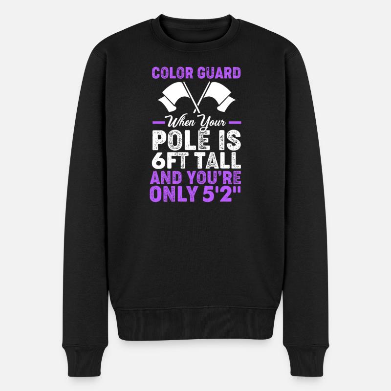 Karneval Fahnenschwenker Fahnenschwingen Fasching - Männer Premium Bio Pullover - Schwarz
