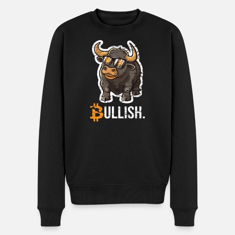 Bitcoin Bull Bullish - Pull Premium bio Homme - noir