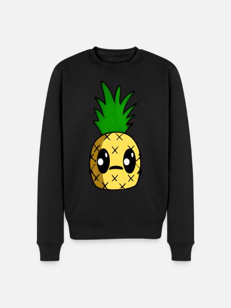 Kawaii pineapple - Men's Premium Organic Jumper - black