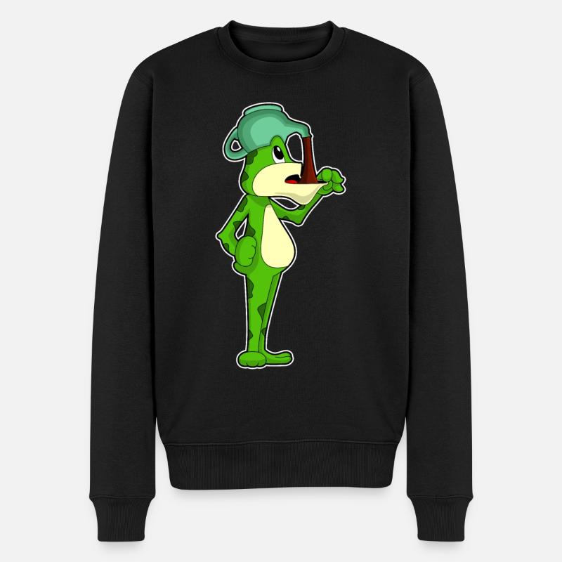 Cafetière grenouille - Pull Premium bio Homme - noir