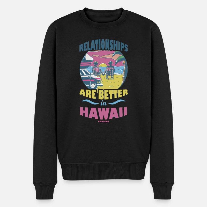 Hawaï - Pull Premium bio Homme - noir