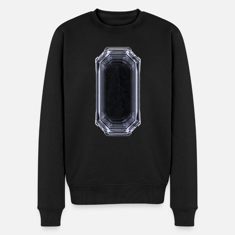 Cristal mystérieux - Noir & Blanc - Pull Premium bio Homme - noir