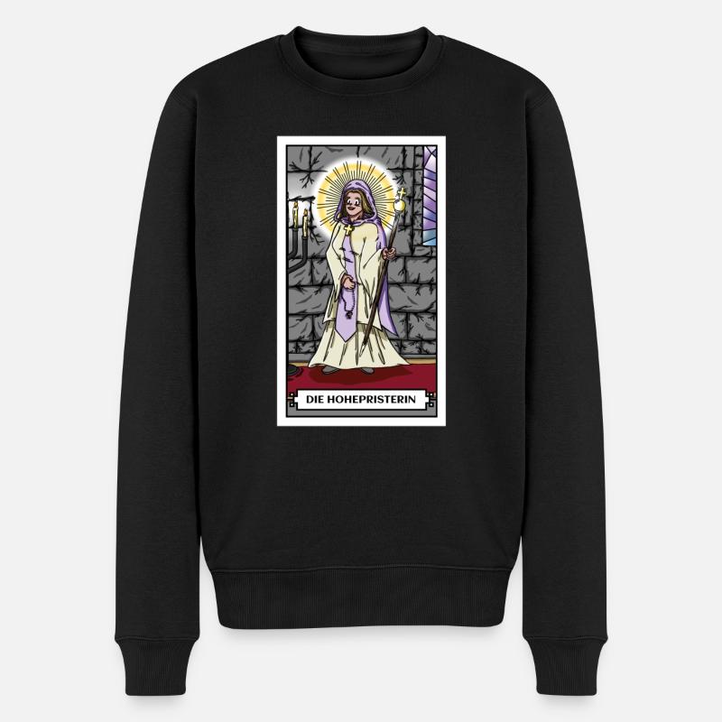 DieHohepristerin - Männer Premium Bio Pullover - Schwarz