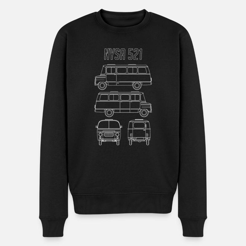 NEISSE 521 - Männer Premium Bio Pullover - Schwarz