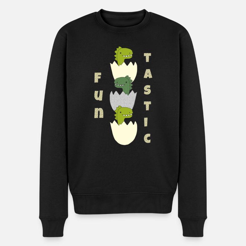 Dino Fun Tastic - Pull Premium bio Homme - noir