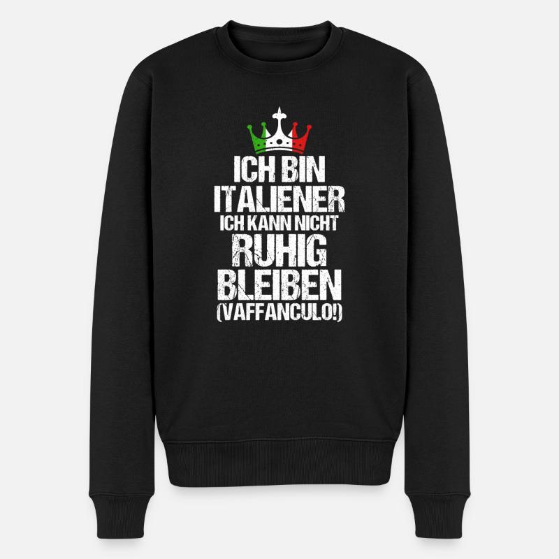 Italie Italien Vaffanculo - Pull Premium bio Homme - noir