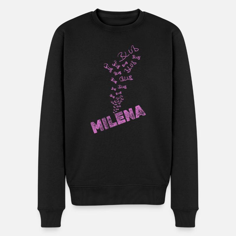 Milena - Pull Premium bio Homme - noir