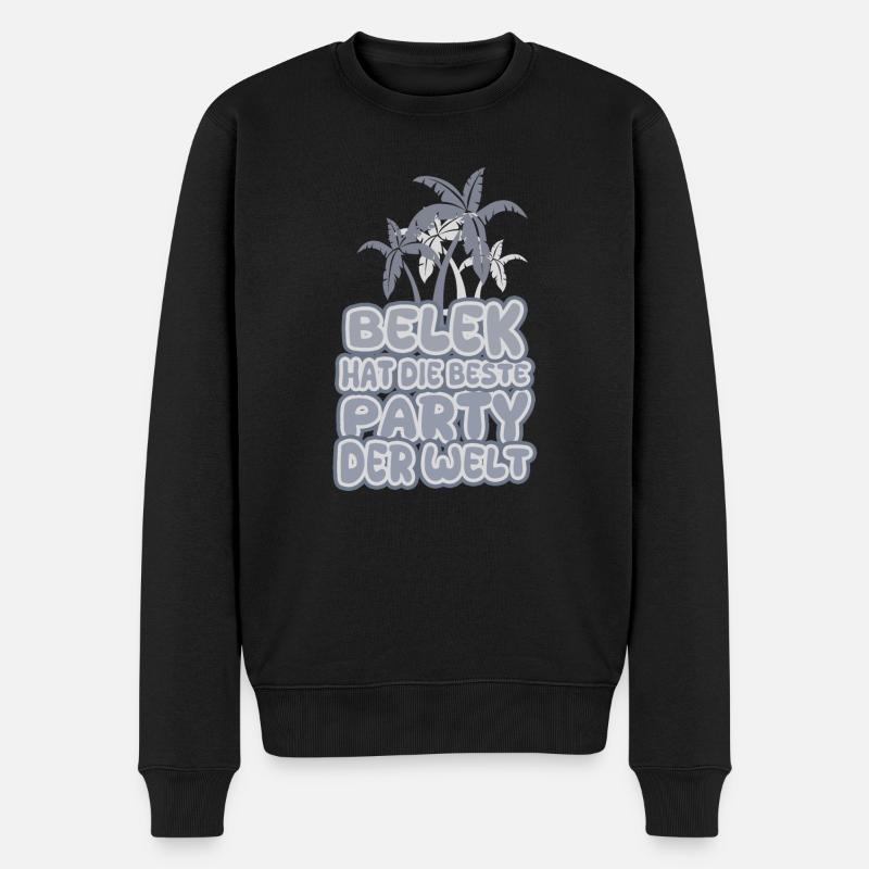 Urlaub Belek - Männer Premium Bio Pullover - Schwarz