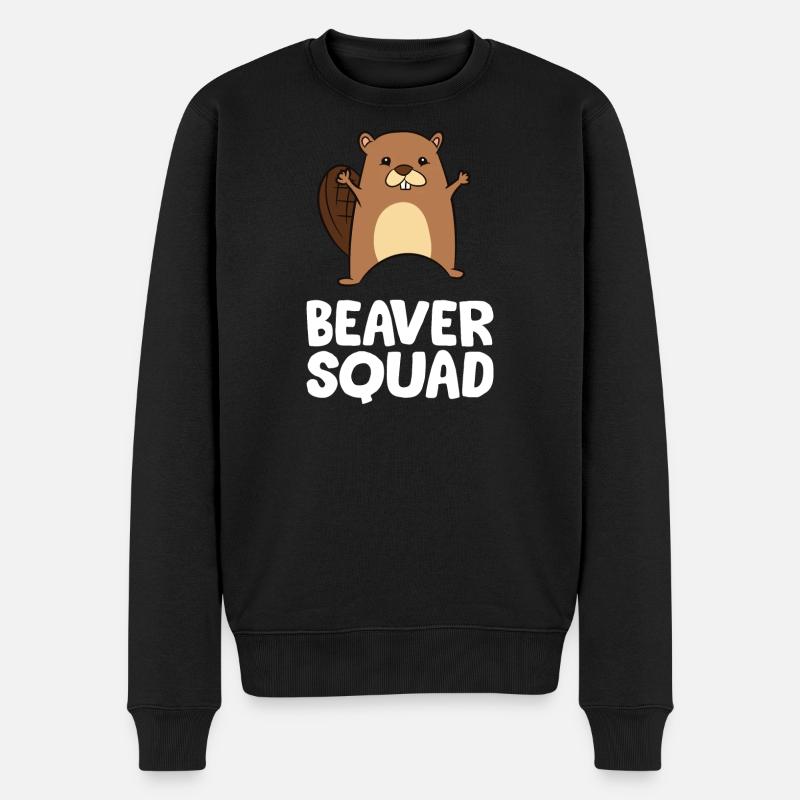 Beaver - Beaver Squad - Men's Premium Organic Jumper - black