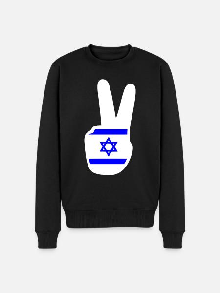Israel - Men's Premium Organic Jumper - black