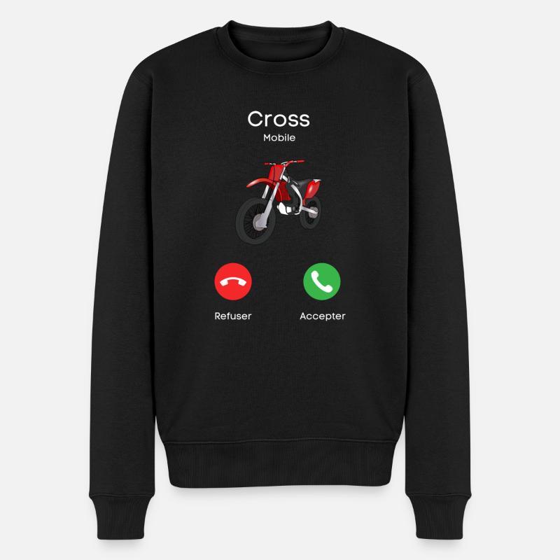 appel du cross - Pull Premium bio Homme - noir
