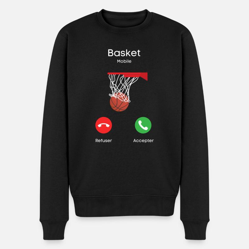 appel du basket - Pull Premium bio Homme - noir