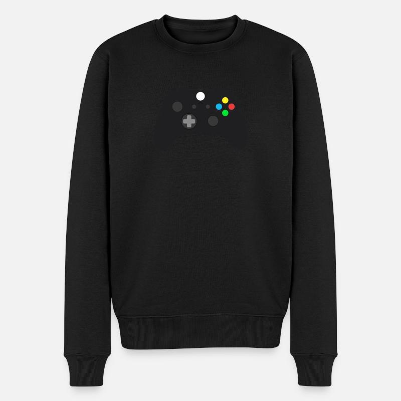 contrôleur de jeu - Pull Premium bio Homme - noir