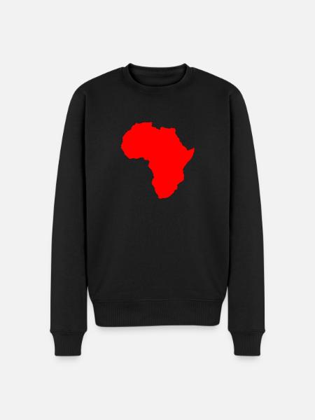 africa - Men's Premium Organic Jumper - black