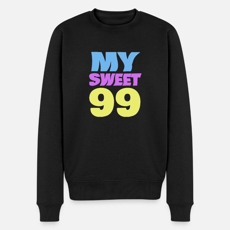 Alter 99 - Männer Premium Bio Pullover - Schwarz