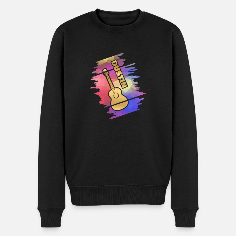 Guitare Dustin - Pull Premium bio Homme - noir