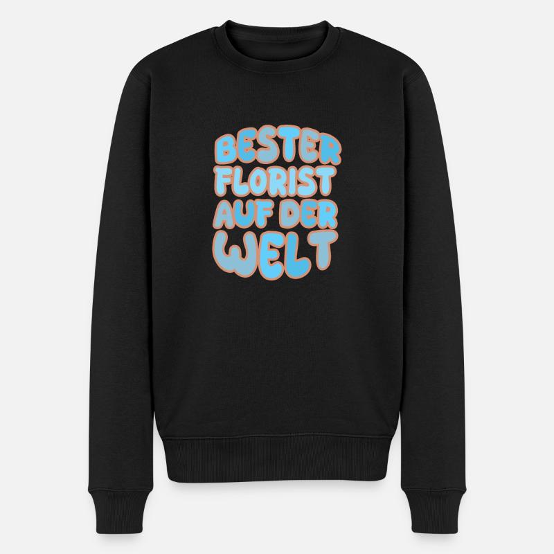 Florist - Männer Premium Bio Pullover - Schwarz