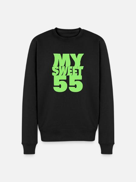 Süß 55 - Männer Premium Bio Pullover - Schwarz