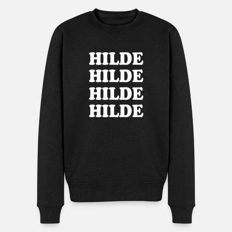 Hilde as a name - Men's Premium Organic Jumper - black