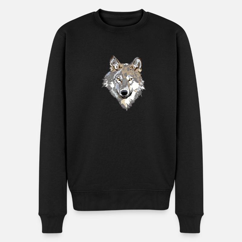le loup - Pull Premium bio Homme - noir