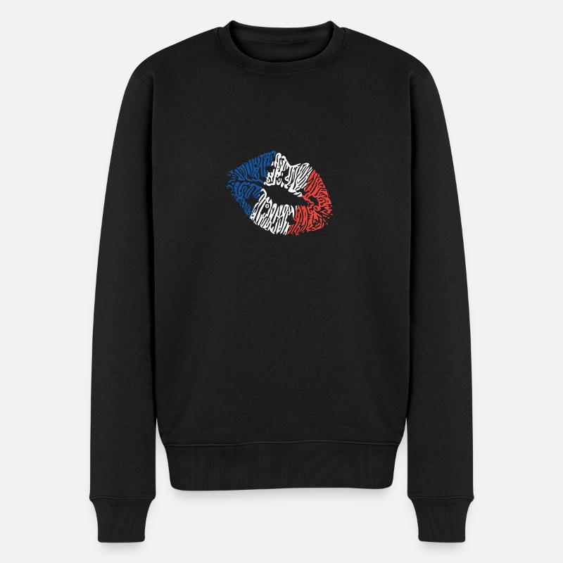 Baiser de France - Pull Premium bio Homme - noir