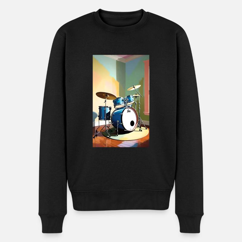 Batterie | Batteur | Musicien - Pull Premium bio Homme - noir