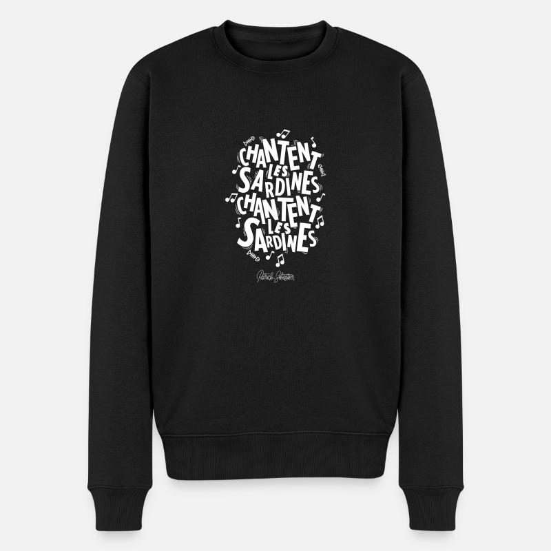Les Sardines - Pull Premium bio Homme - noir