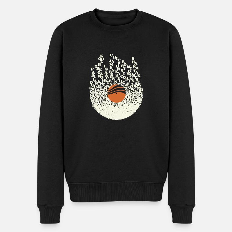 Funky Vinyl - Pull Premium bio Homme - noir
