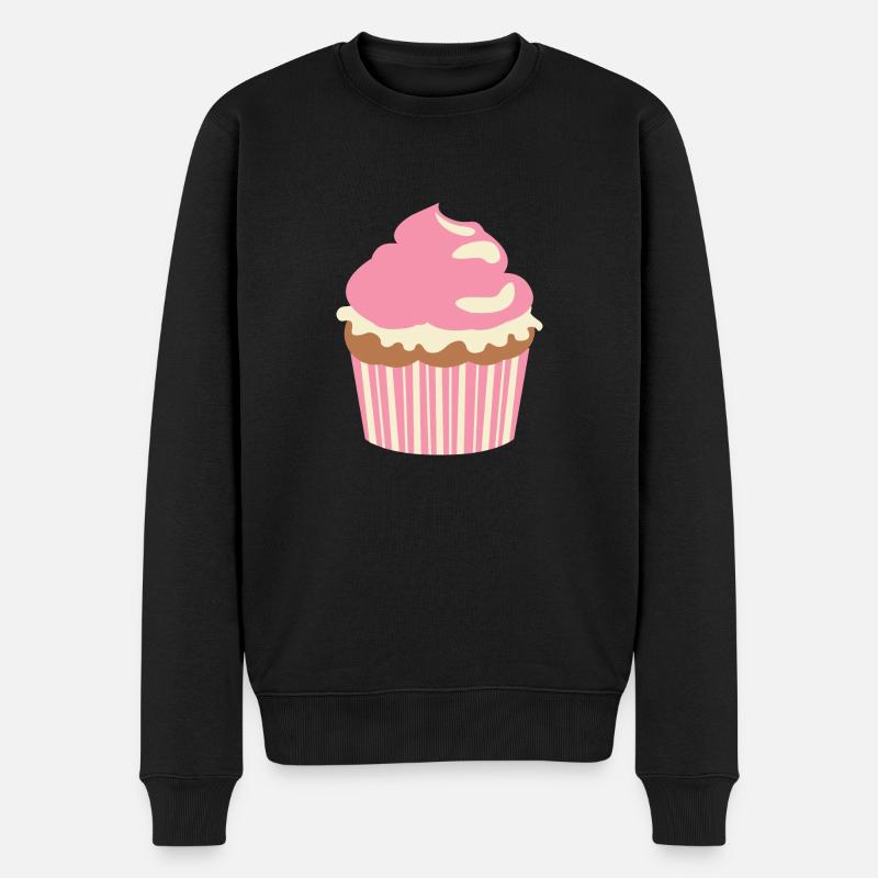 Cupcake - Männer Premium Bio Pullover - Schwarz
