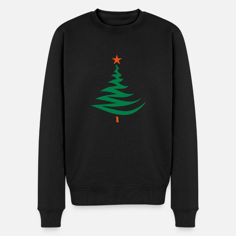 tannenbaum design - Männer Premium Bio Pullover - Schwarz
