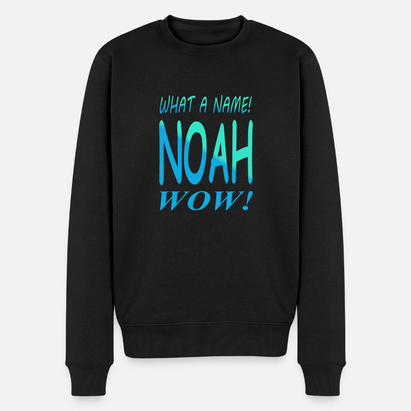 Noé prénom nom de naissance nom de garçon idée cadeau - Pull Premium bio Homme - noir