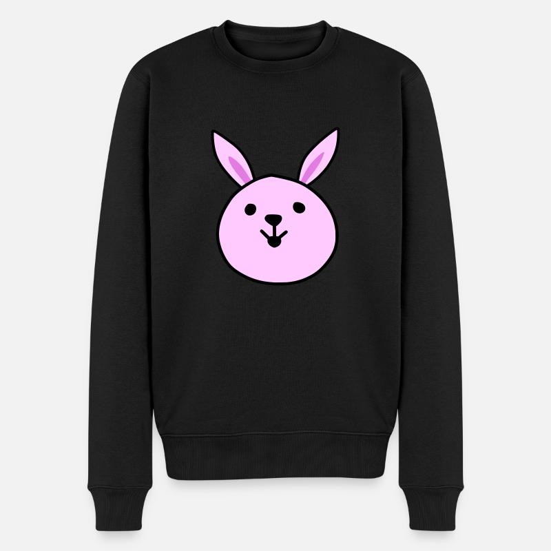 Mignon lapin rose - Pull Premium bio Homme - noir