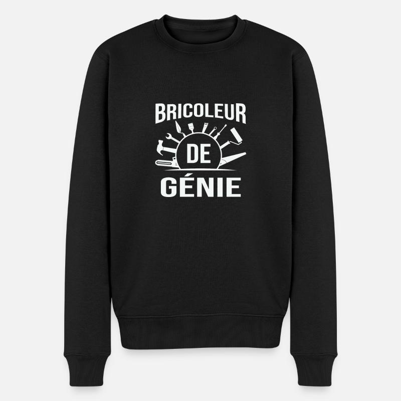 Bricoleur de génie 2 - Pull Premium bio Homme - noir