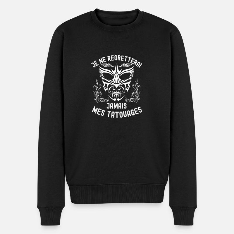 tatouages 1 - Pull Premium bio Homme - noir