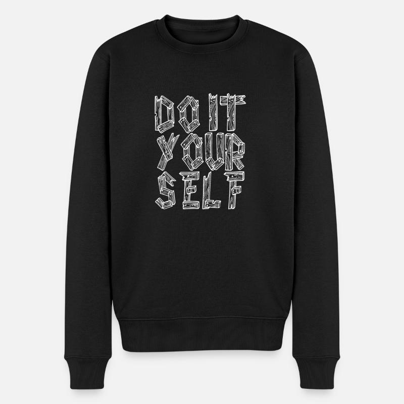 Do It Yourself - Männer Premium Bio Pullover - Schwarz