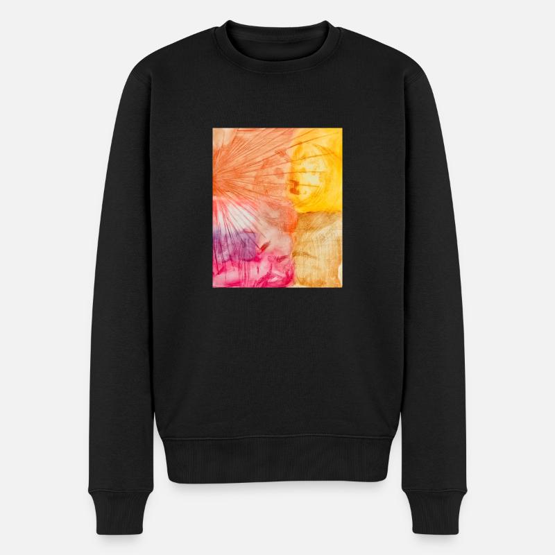 Abstract Art - Männer Premium Bio Pullover - Schwarz