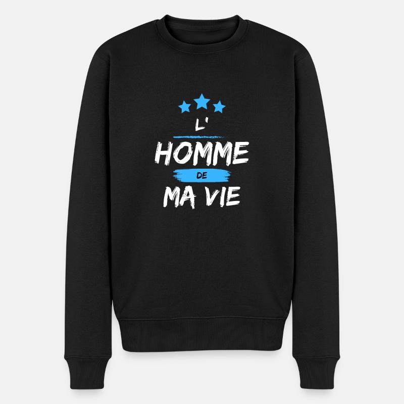 L'homme de ma vie ! - Pull Premium bio Homme - noir