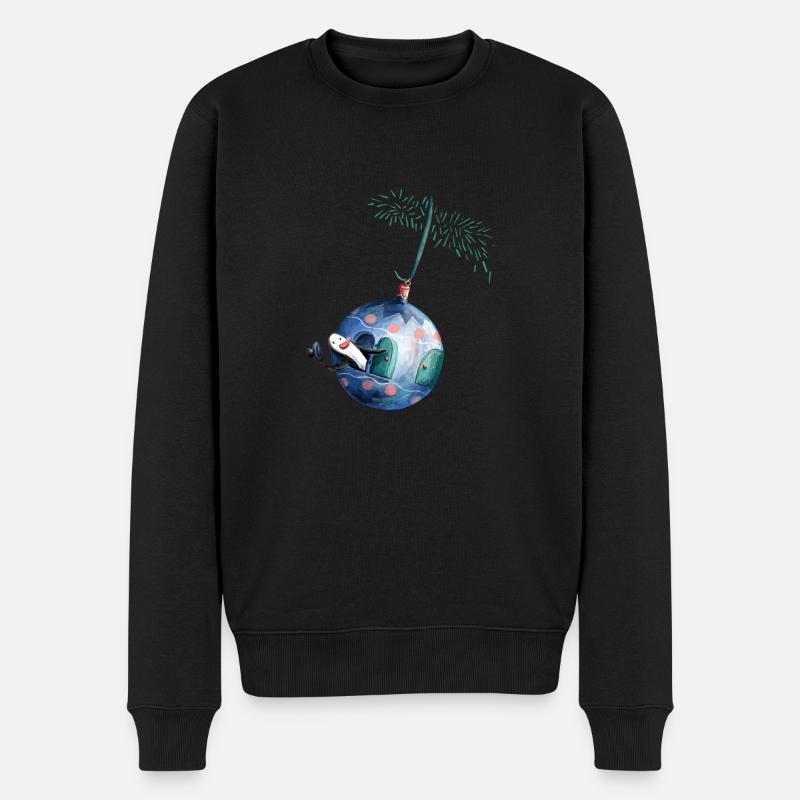 Pingouin boule de Noël - Pull Premium bio Homme - noir