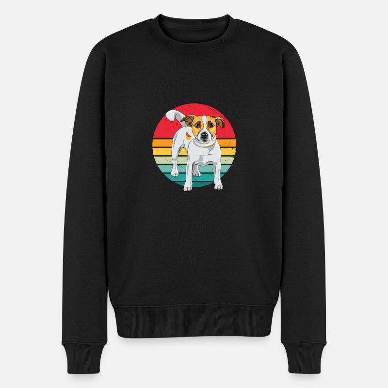 Jack Russel Terrier - Pull Premium bio Homme - noir