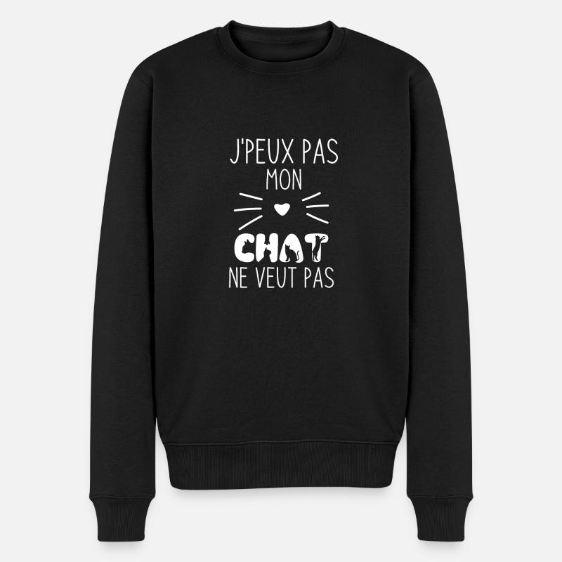 Mon Chat ne veut pas 3 - Pull Premium bio Homme - noir